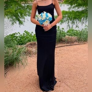 Black sparkly prom dress